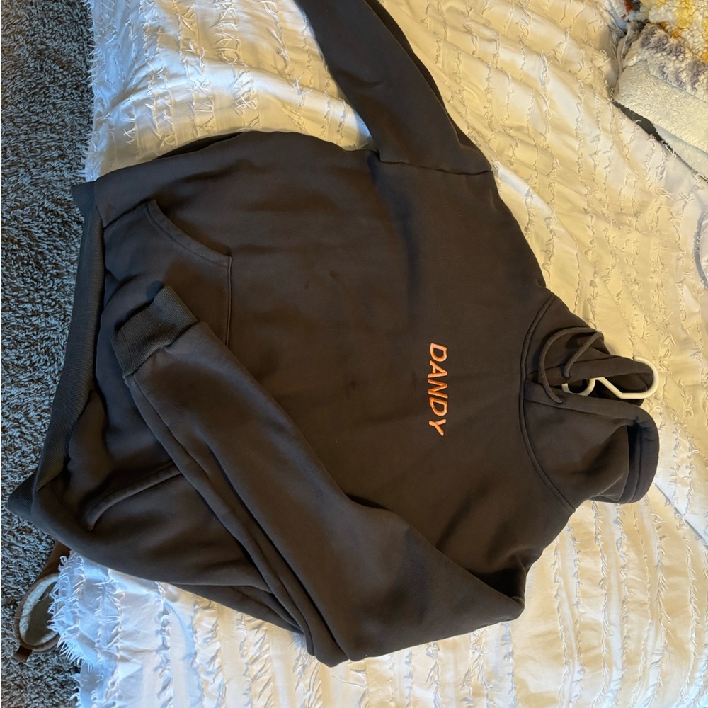 Size medium dark brown sweatshirt, very comfortable